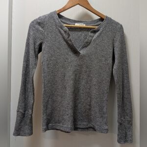 Z Supply Charcoal V-Neck Sweater